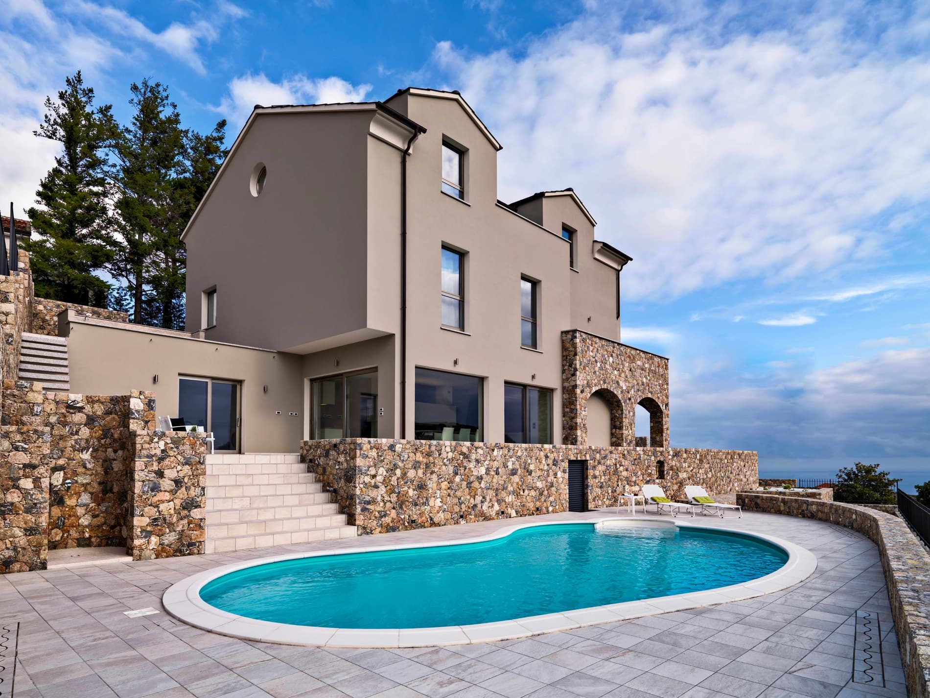 Modern villa with pool